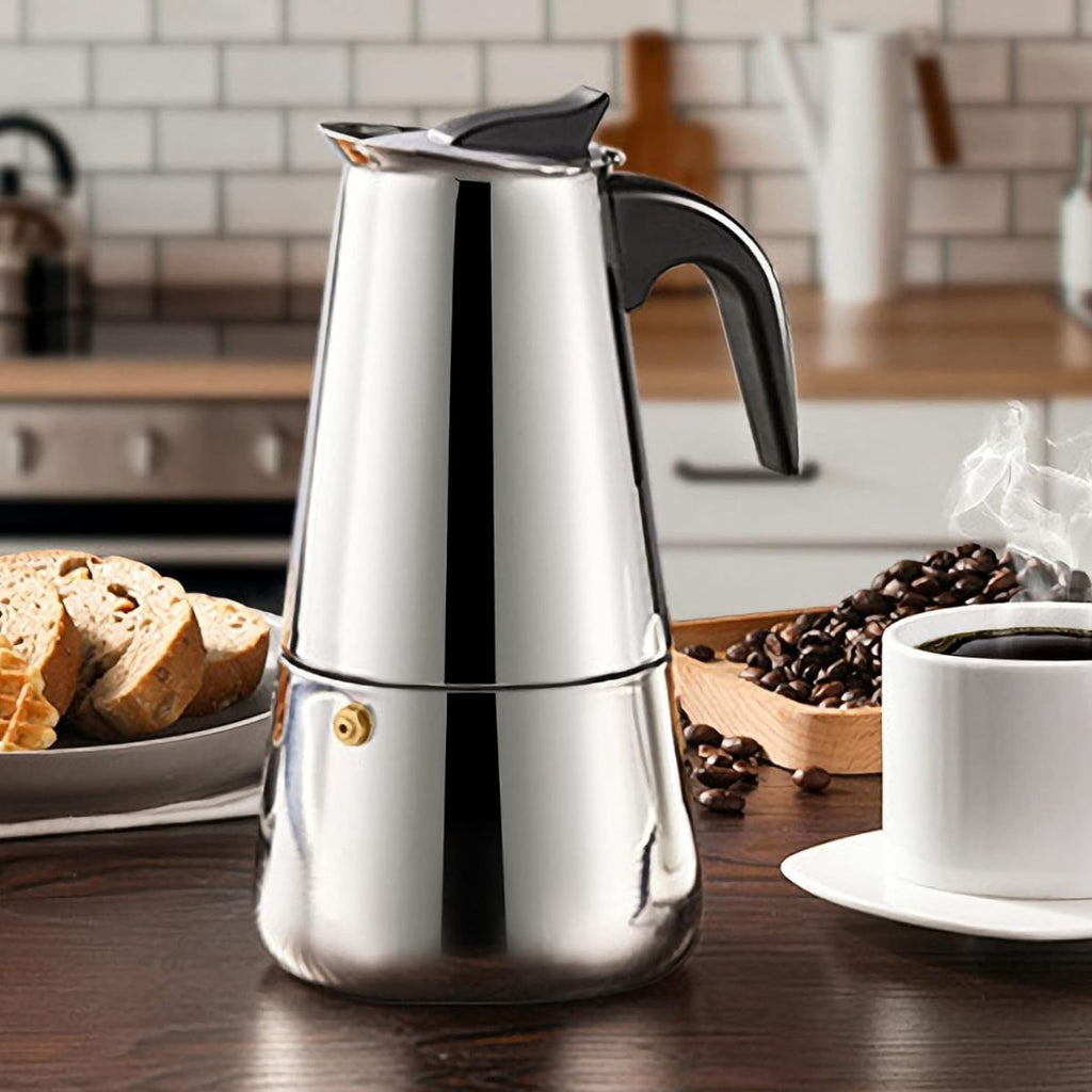 Cafeteira Italiana Inox com Alça Mimo Style para 9 Xícaras - XDX-915-10/11