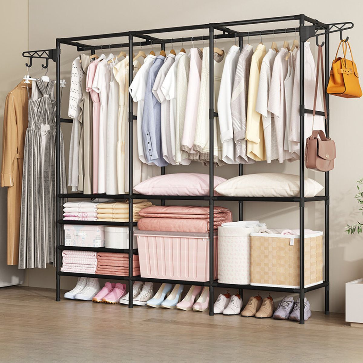 Organizador de Roupa Desmontável 3 Colunas para Closet - FOA00001