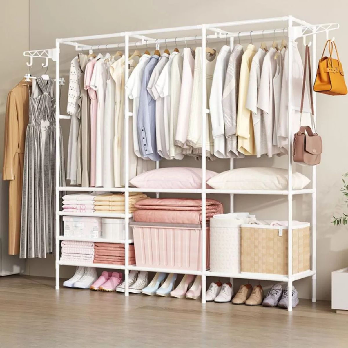 Organizador de Roupa Desmontável 3 Colunas para Closet - FOA00001