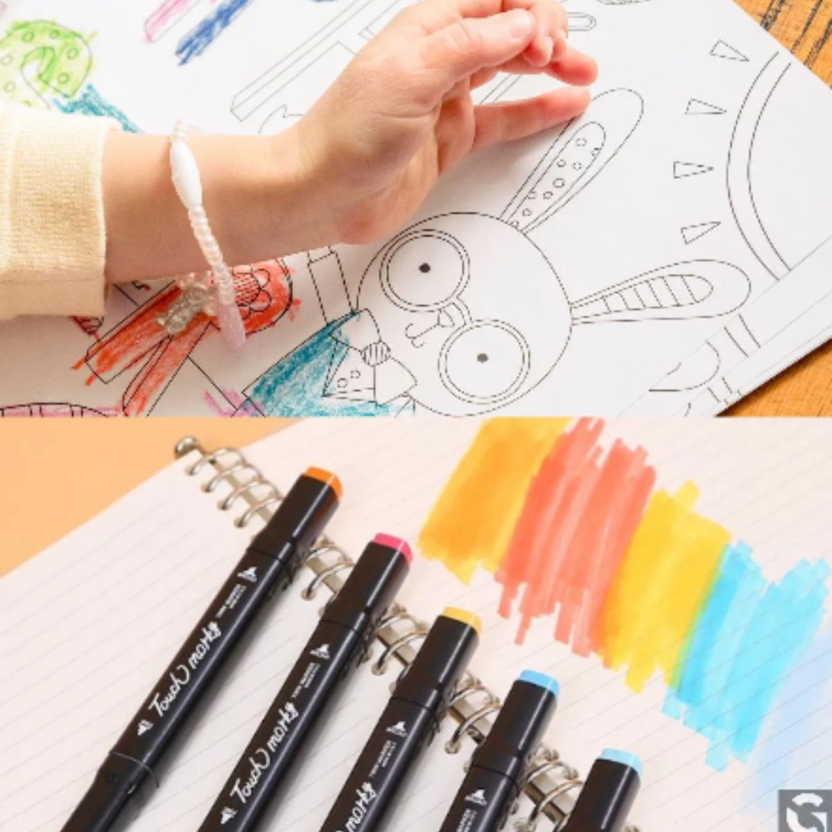 Kit Canetinhas Touch 36 Cores com Ponta Dupla e Estojo - MCA00002