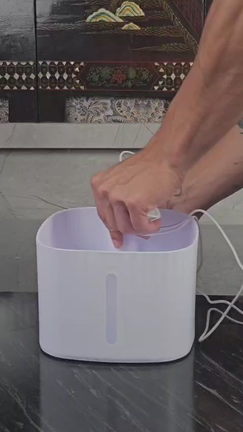 Caixa de Bebedouro Fonte Automático com Filtro 3 Estágios para Pet 3 Litros - NGB00001