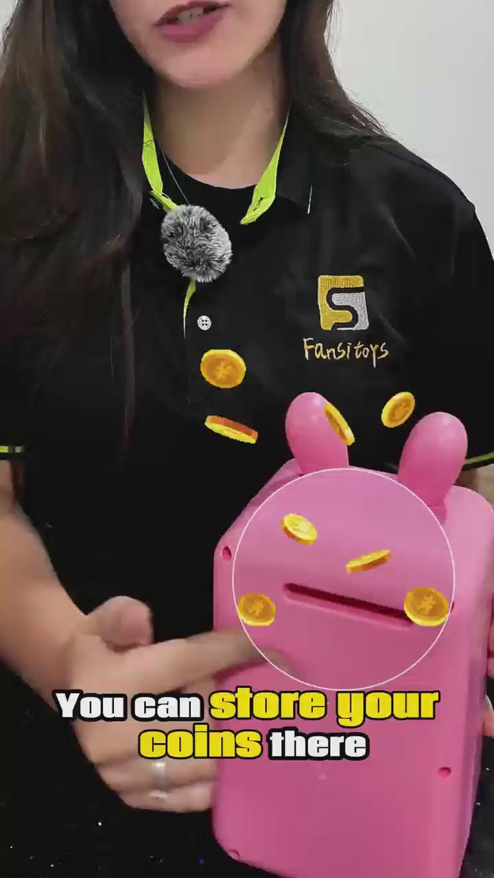 Mini Cofrinho Infantil com Senha e Desbloqueio por Impressão Digital - TW885