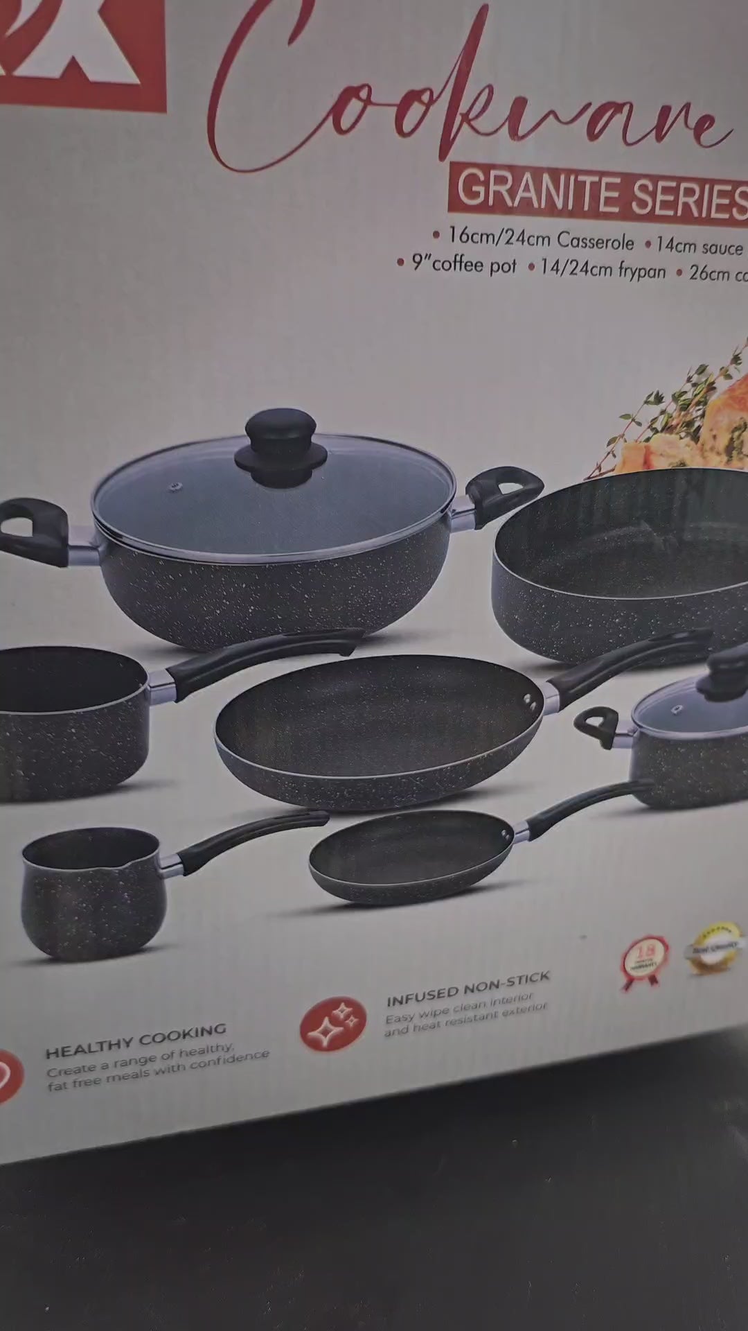 Conjunto de Panelas de Alumínio Italiano com 9 Peças