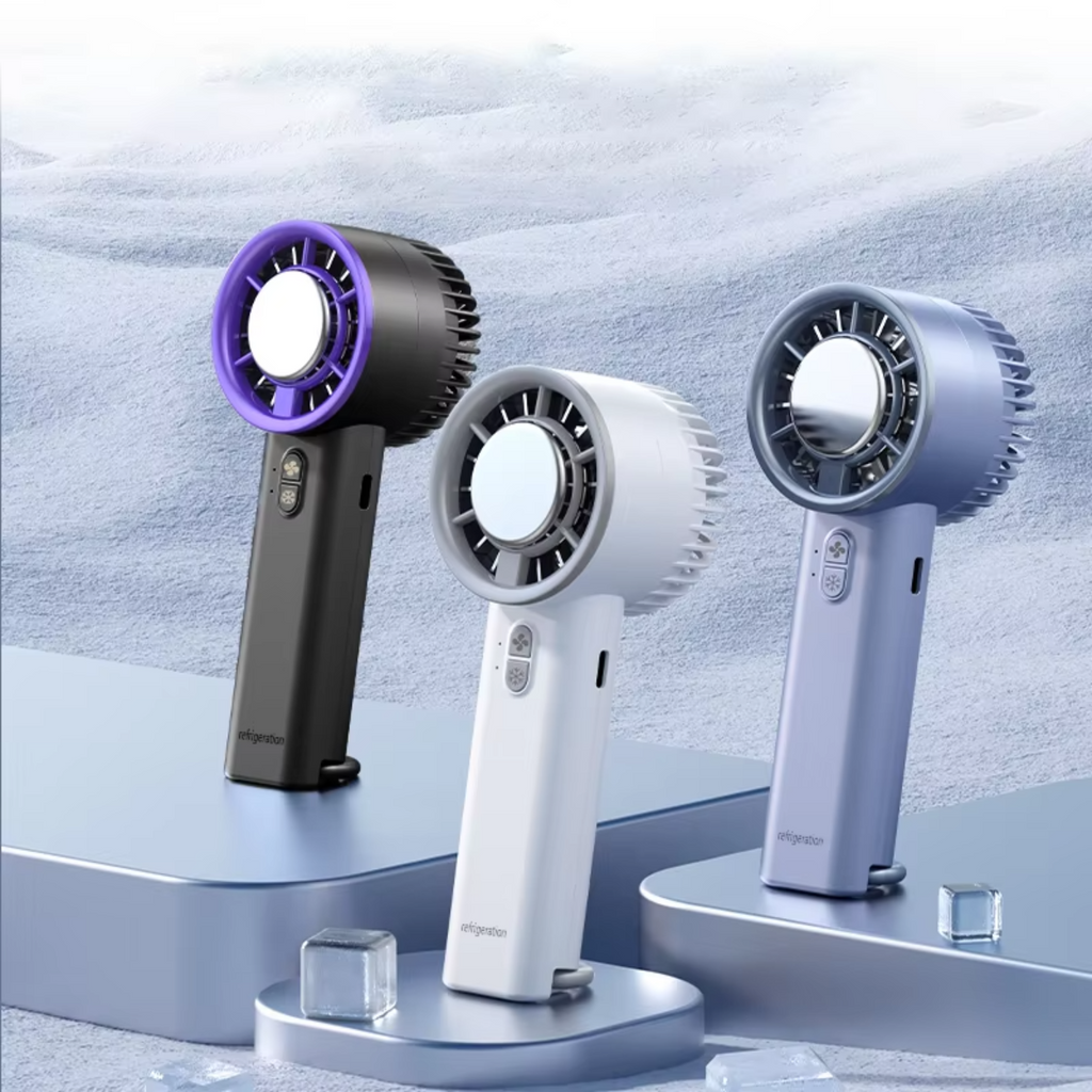 Mini Ventilador Portátil com Refrigeração a Gelo 10W 6cm - VTX0001/50