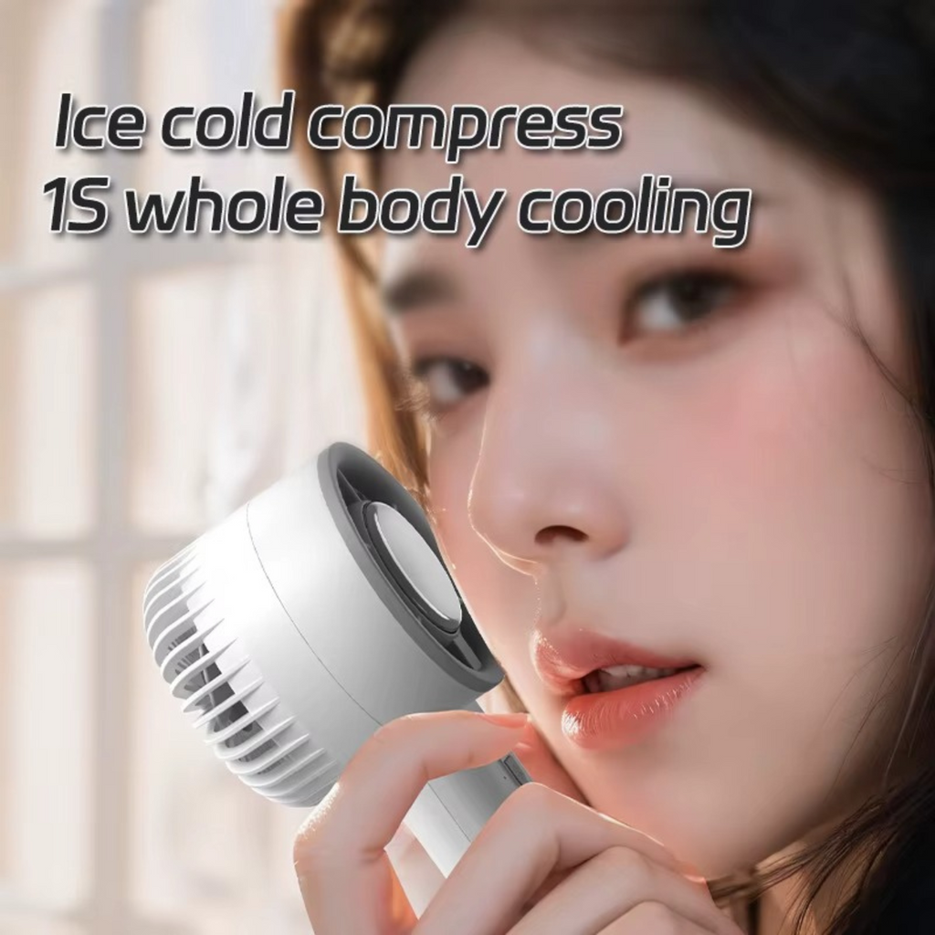 Mini Ventilador Portátil com Refrigeração a Gelo 10W 6cm - VTX0001/50