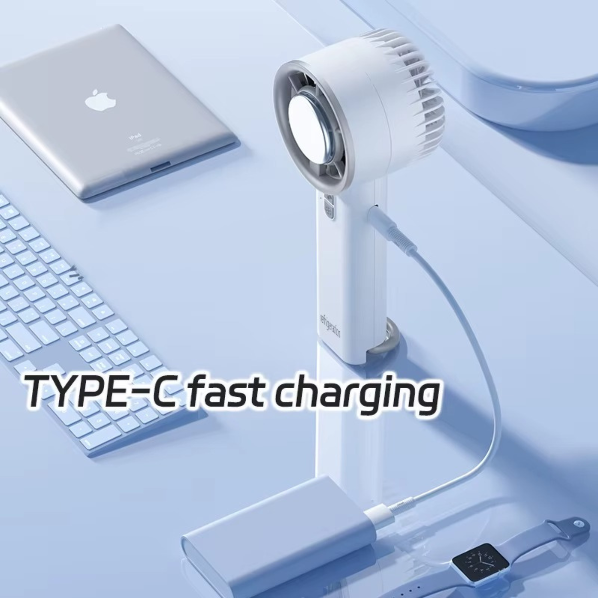 Mini Ventilador Portátil com Refrigeração a Gelo 10W 6cm - VTX0001/50