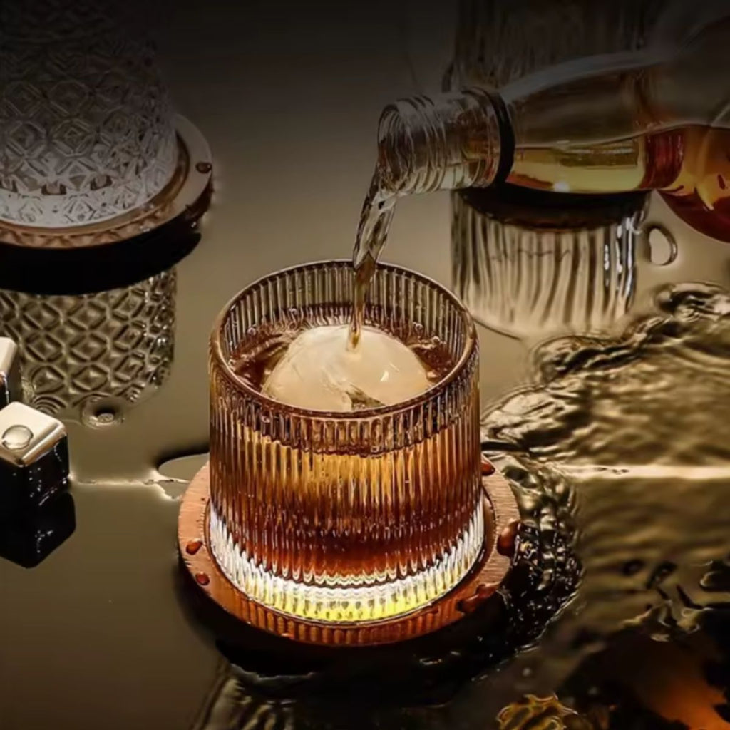 Copo de Whisky Giratório 170ml de Vidro com Base - HR-56